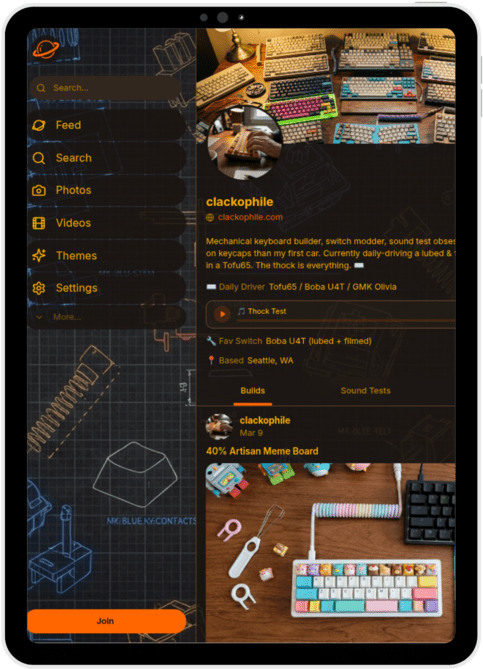 Clackophile theme